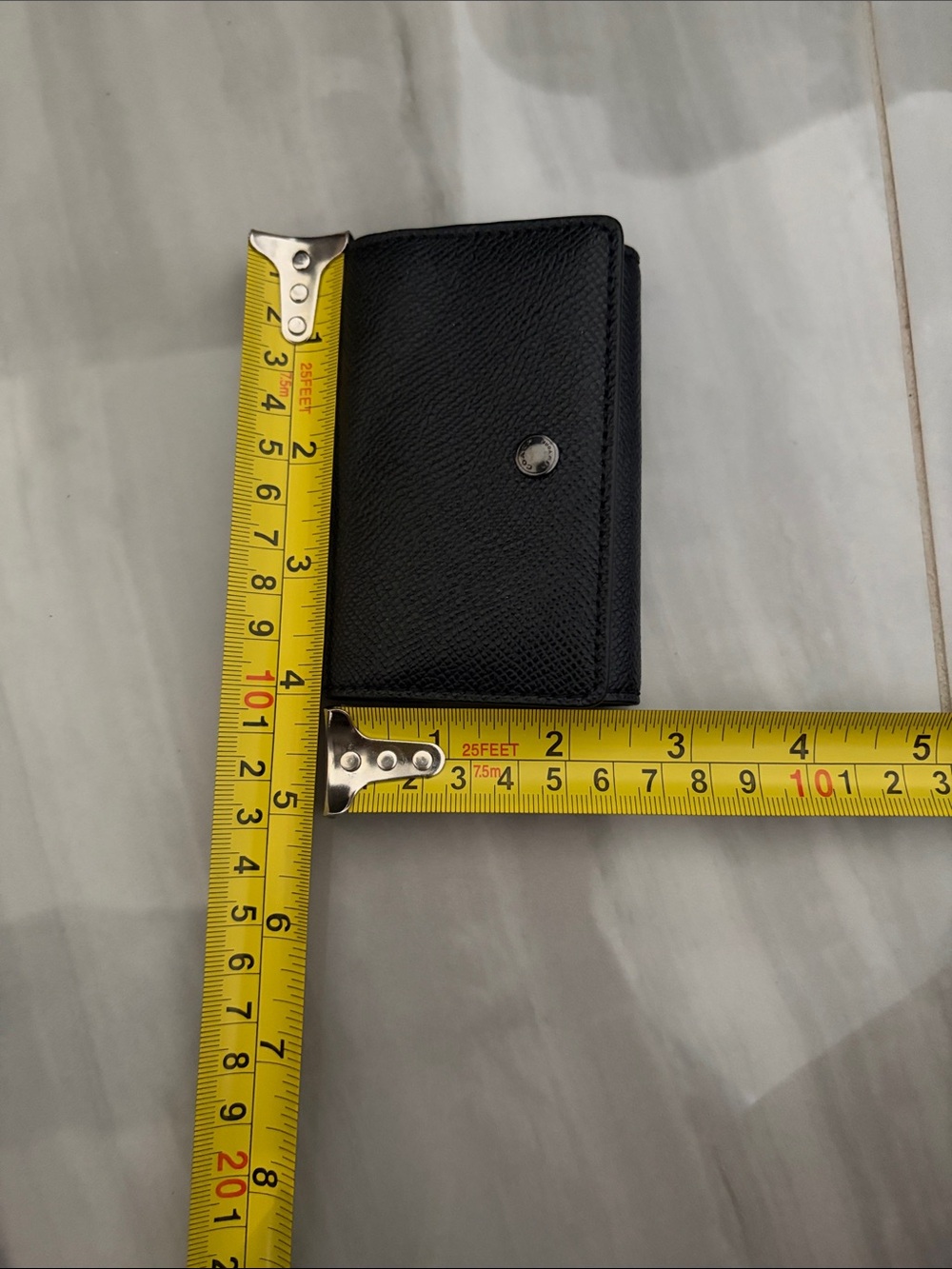 Coach Black Trifold 5 Key Holder Wallet